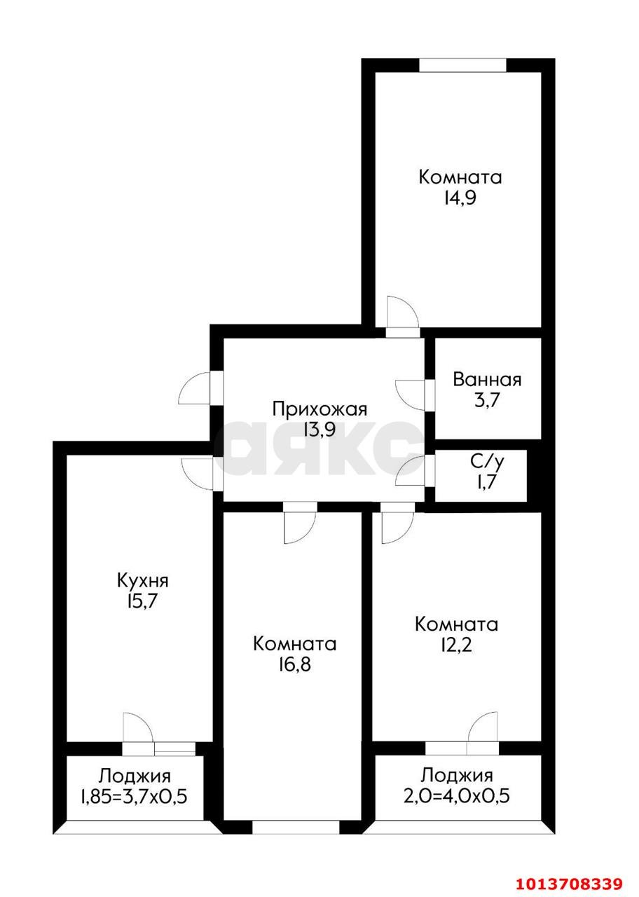 Фото №10: 3-комнатная квартира 79 м² - Краснодар, жилой комплекс Смоленский, ул. Восточно-Кругликовская, 30