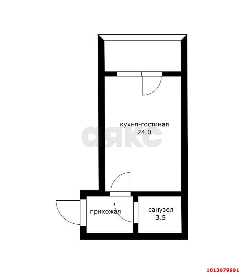Фото №8: Студия 30 м² - Краснодар, жилой комплекс Лондон Парк, ул. имени Ивана Лотышева, 11
