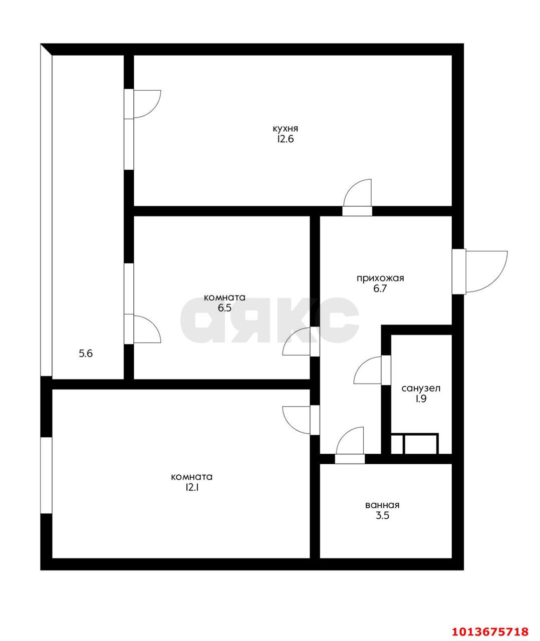 Фото №1: 2-комнатная квартира 53 м² - Краснодар, Парк Победы, ул. Героя Пешкова, 14к1