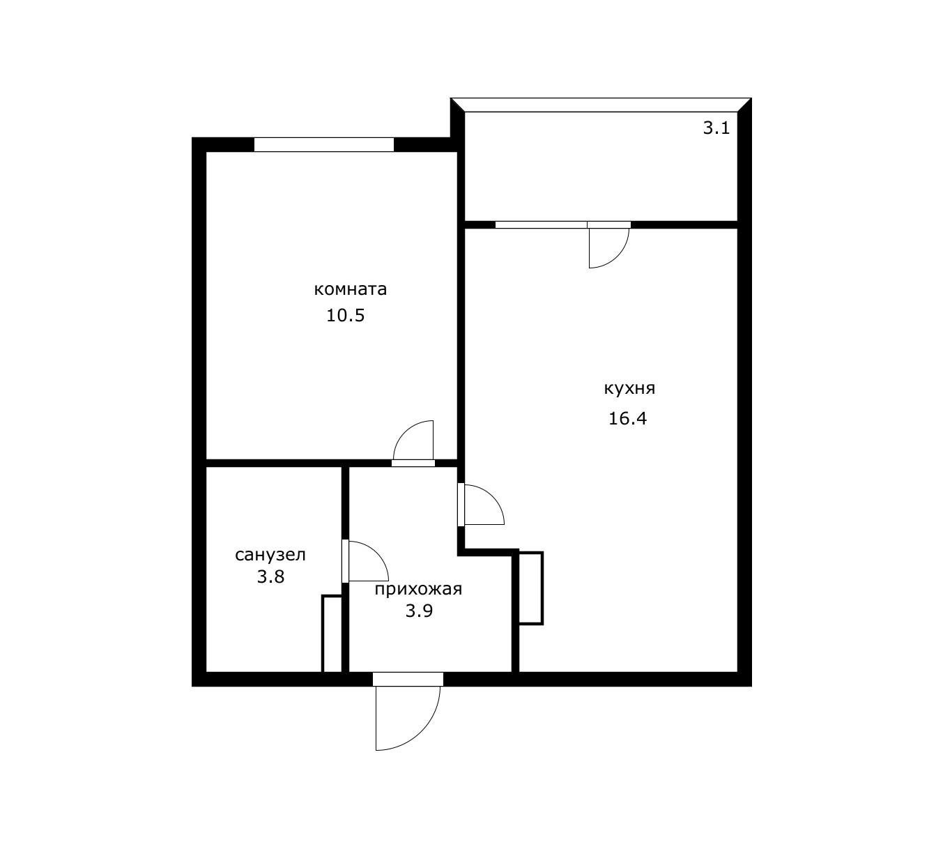 Фото №20: 1-комнатная квартира 37 м² - Краснодар, ЖК Урал, Карасунский внутригородской округ, Камвольно-суконный Комбинат, мкр. жилой комплекс Ural, ул. Уральская, 87/7
