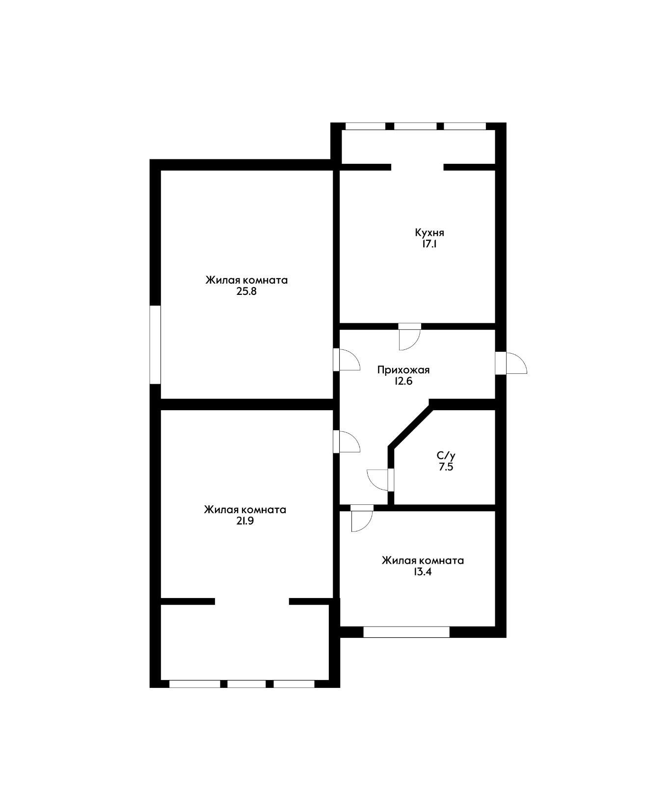 Фото №8: 3-комнатная квартира 104 м² - Краснодар, ул. Минская, 119