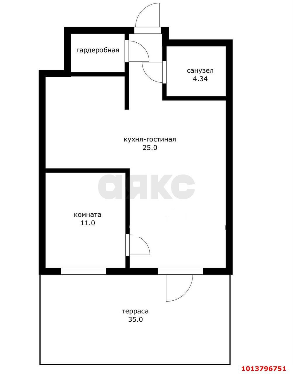 Фото №6: 2-комнатная квартира 80 м² - Краснодар, жилой комплекс Новелла, ул. Питерская, 40