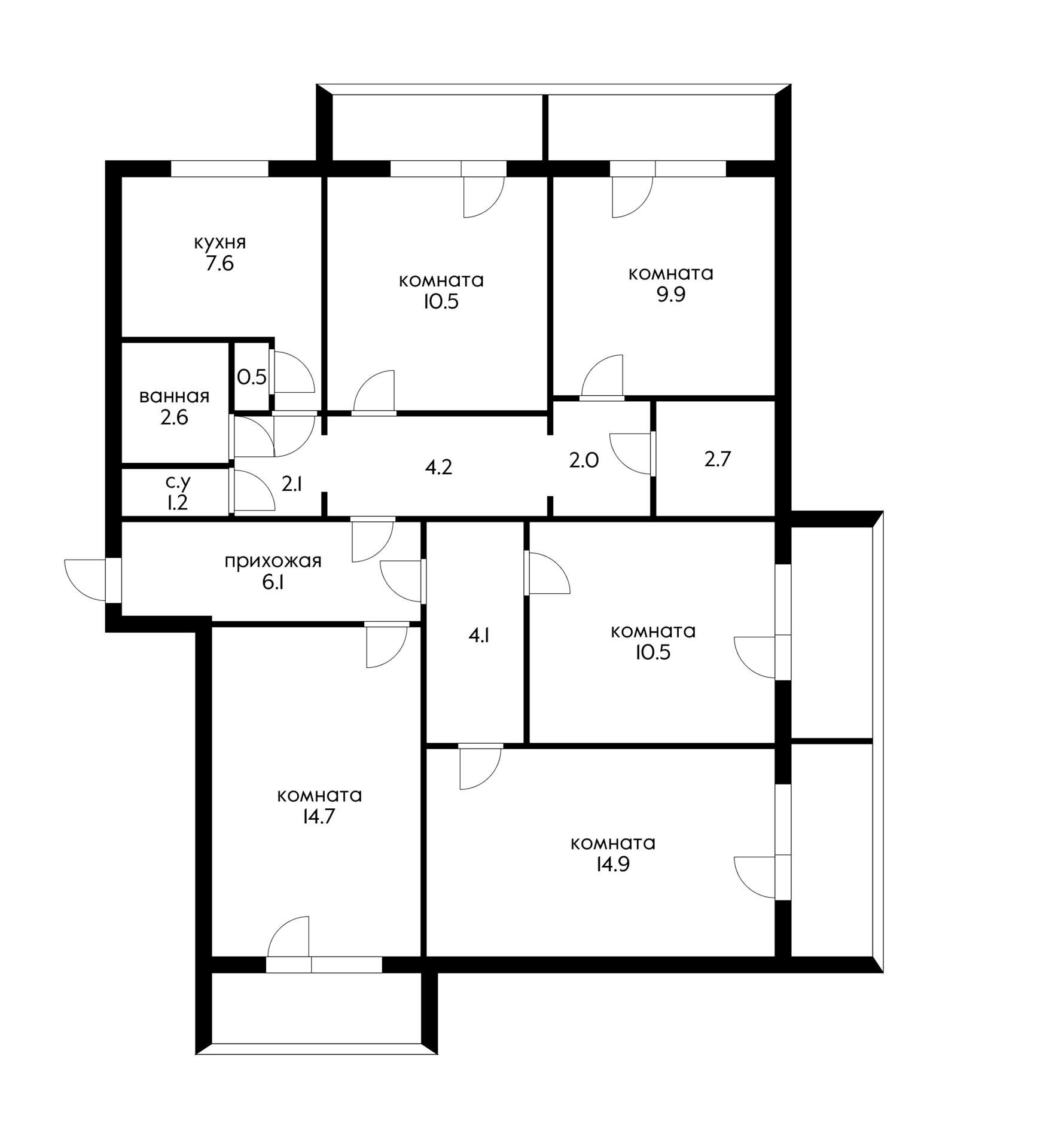 Фото №17: 4-комнатная квартира 108 м² - Краснодар, ул. Трудовой Славы, 19