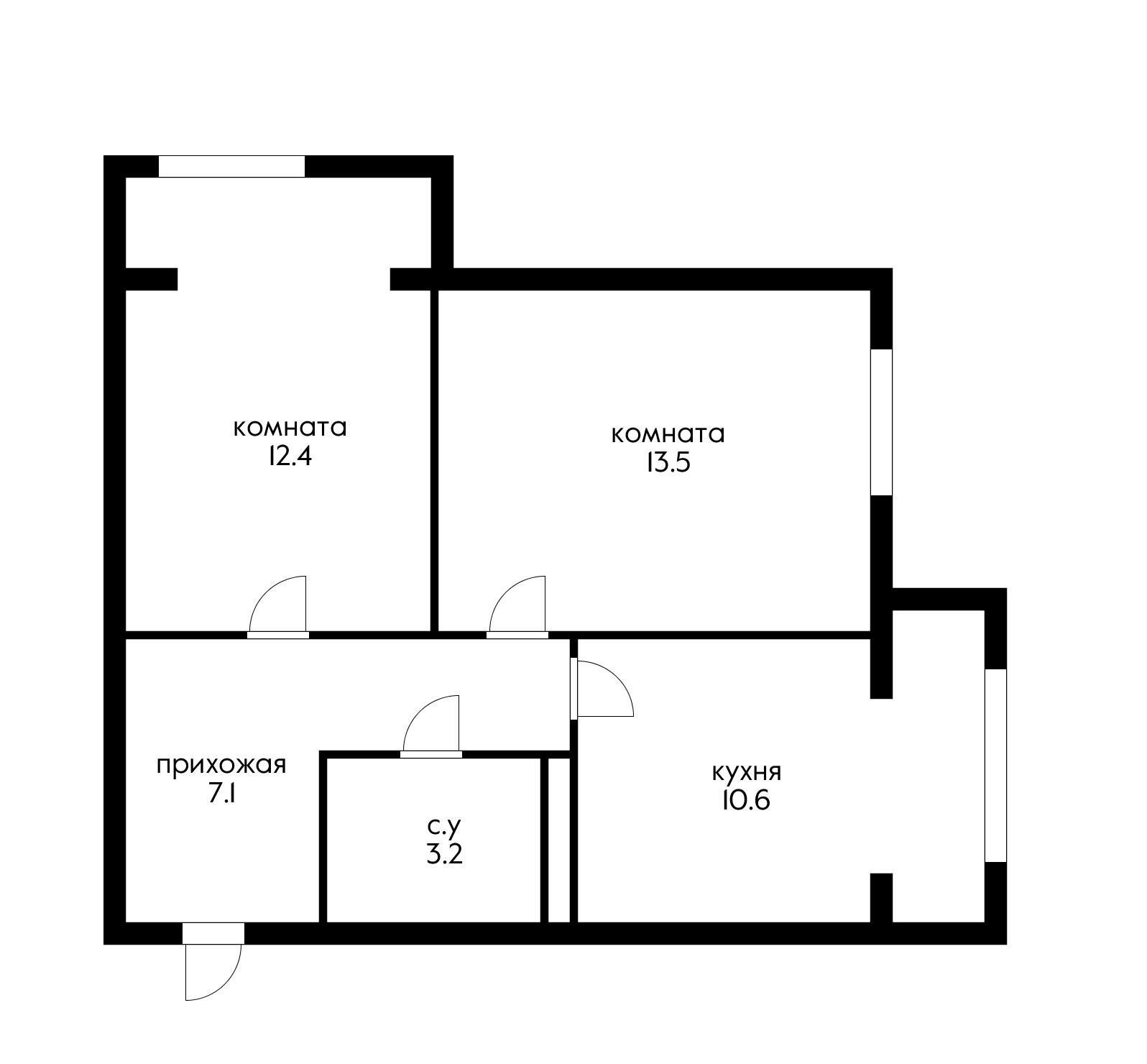 Фото №14: 2-комнатная квартира 55 м² - Российский, мкр. Прикубанский внутригородской округ, ул. Измаильская, 10
