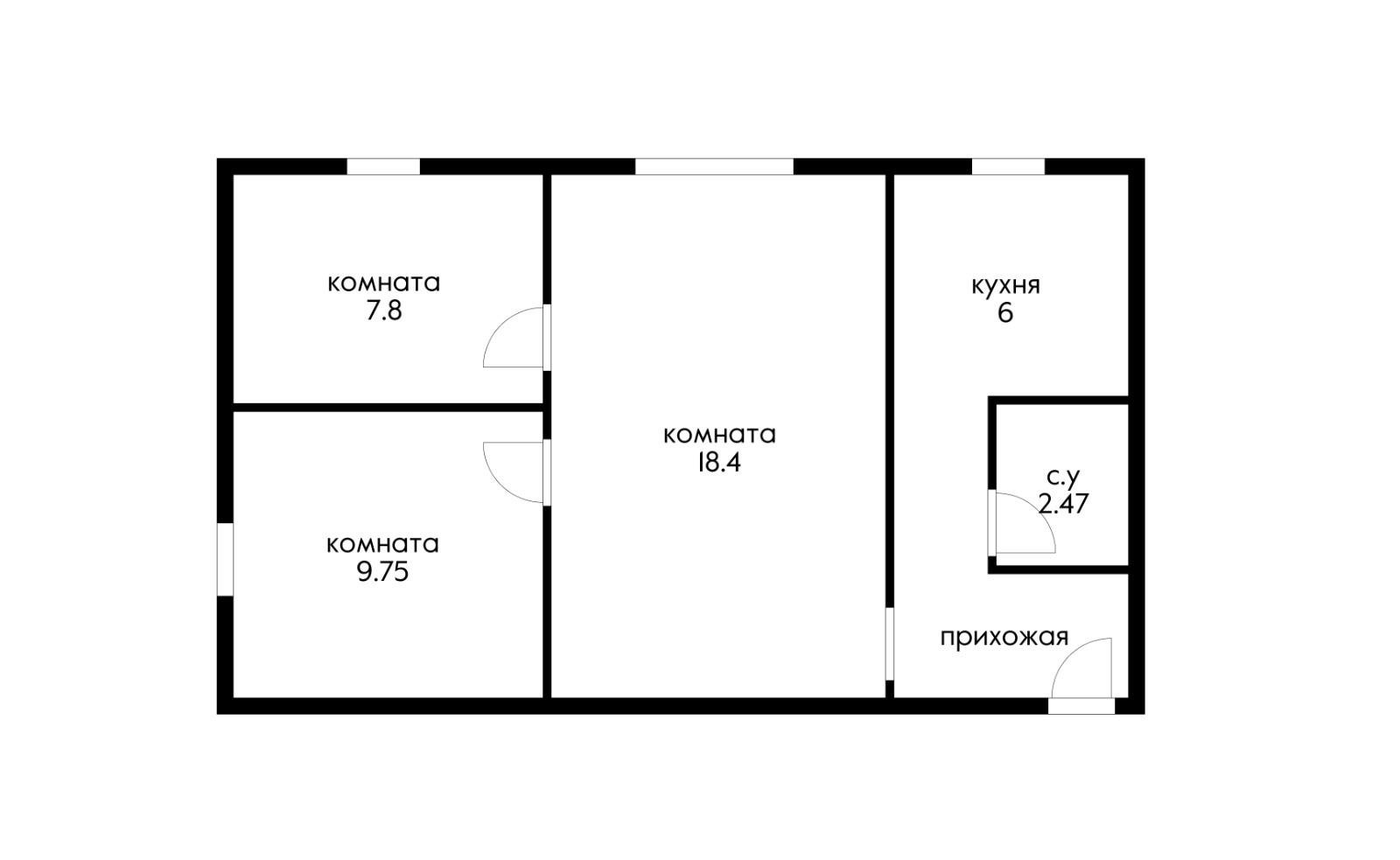 Фото №13: 3-комнатная квартира 49 м² - Краснодар, ул. Парковая, 1