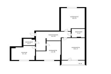 Фото №3: 3-комнатная квартира 85 м² - Краснодар, мкр. жилой комплекс Отрада, ул. имени Валерия Вишневецкого, 13