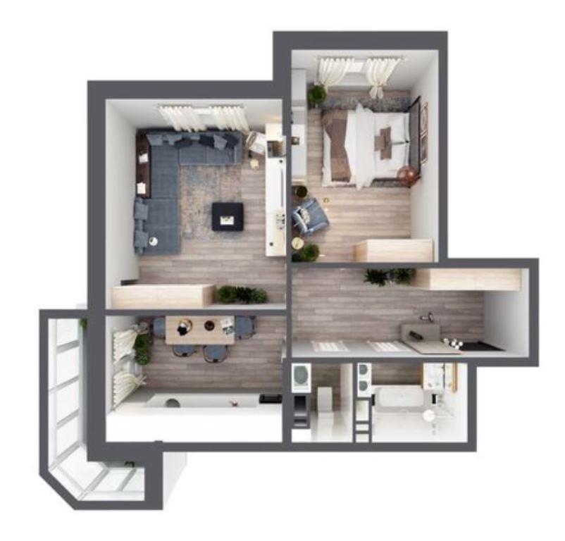 Фото №17: 2-комнатная квартира 56 м² - Краснодар, Прикубанский внутригородской округ, Панорама, мкр. жилой комплекс Перспектива, ул. Героев-Разведчиков, 6к3