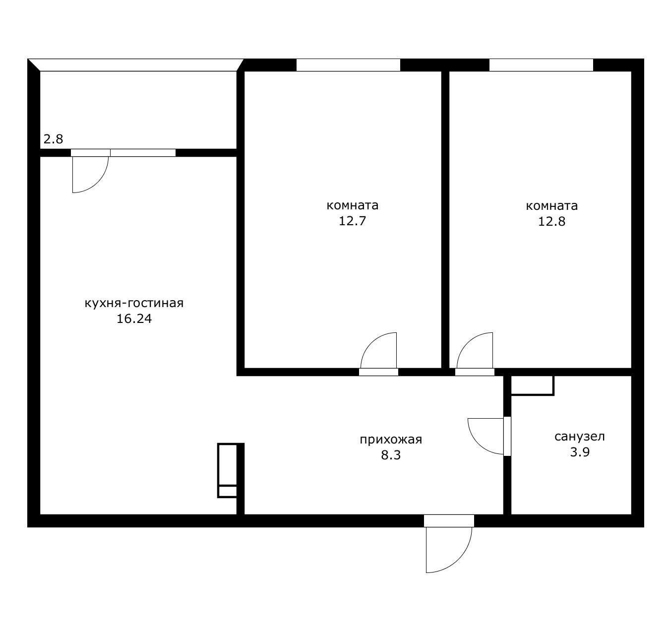 Фото №8: 2-комнатная квартира 62 м² - Краснодар, Прикубанский внутригородской округ, мкр. жилой комплекс Самолёт-5, ул. Ивана Беличенко, 101