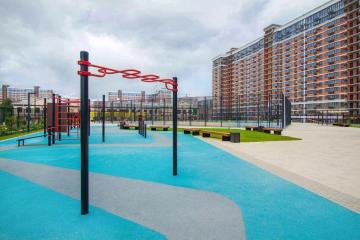 Фото №1: 2-комнатная квартира 62 м² - Краснодар, мкр. жилой комплекс Самолёт-5, ул. Ивана Беличенко, 101