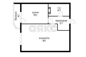 Фото №4: 1-комнатная квартира 40 м² - Краснодар, мкр. Московский, ул. Карякина, 18