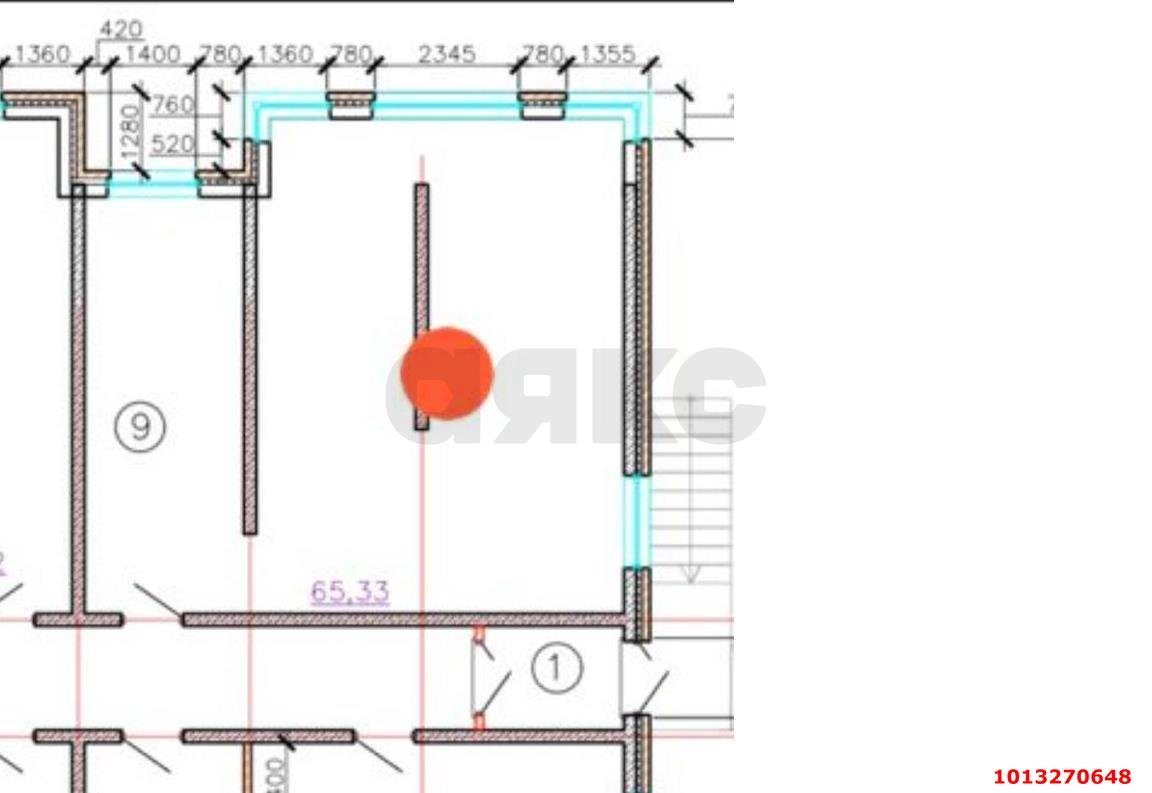 Фото №3: Офисное помещение 66 м² - Краснодар, жилой комплекс Радуга, ул. Евгении Жигуленко, 7к2