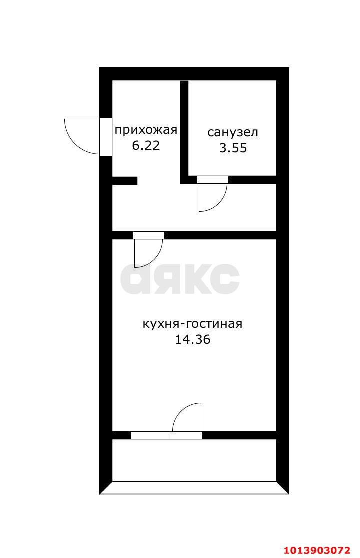 Фото №7: Студия 25 м² - Краснодар, жилой комплекс Видный, ул. Командорская, 3к1