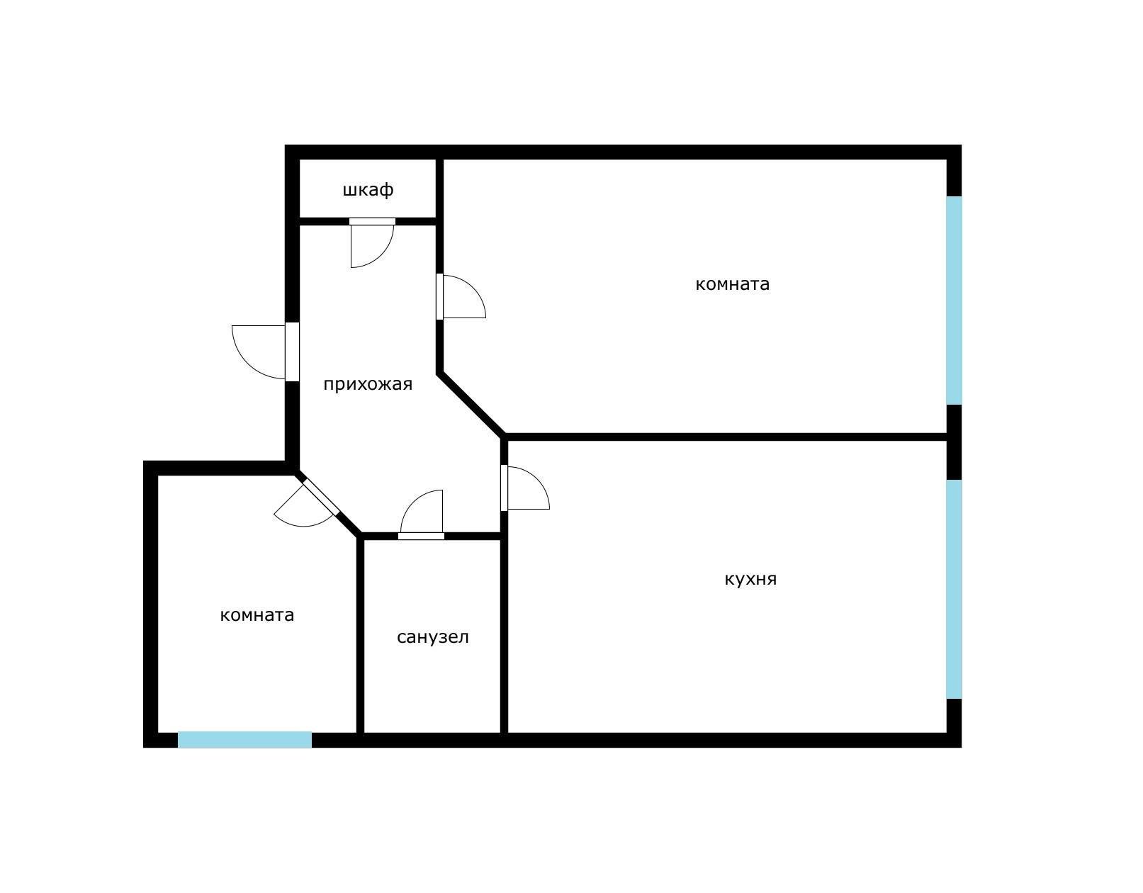 Фото №13: 2-комнатная квартира 49 м² - Яблоновский, ул. Гагарина, 188/3к5