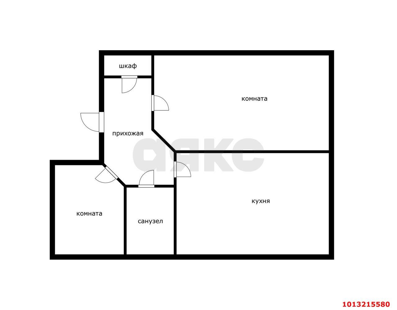 Фото №14: 2-комнатная квартира 49 м² - Яблоновский, ул. Гагарина, 188/3к5