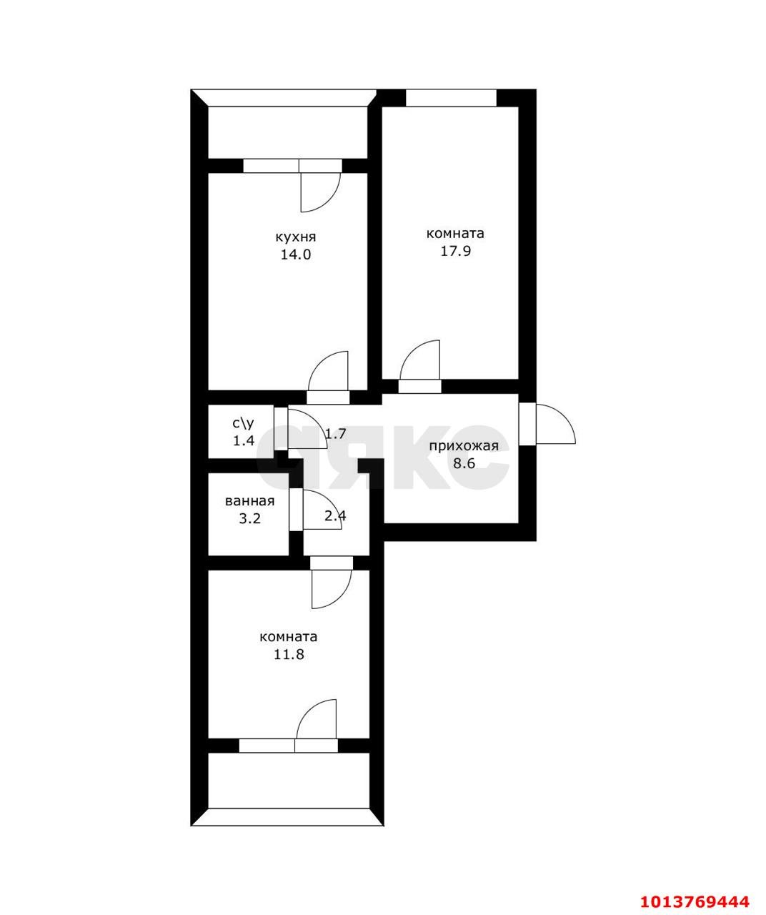 Фото №15: 2-комнатная квартира 67 м² - Лорис, мкр. Карасунский внутригородской округ, ул. Садовая, 30