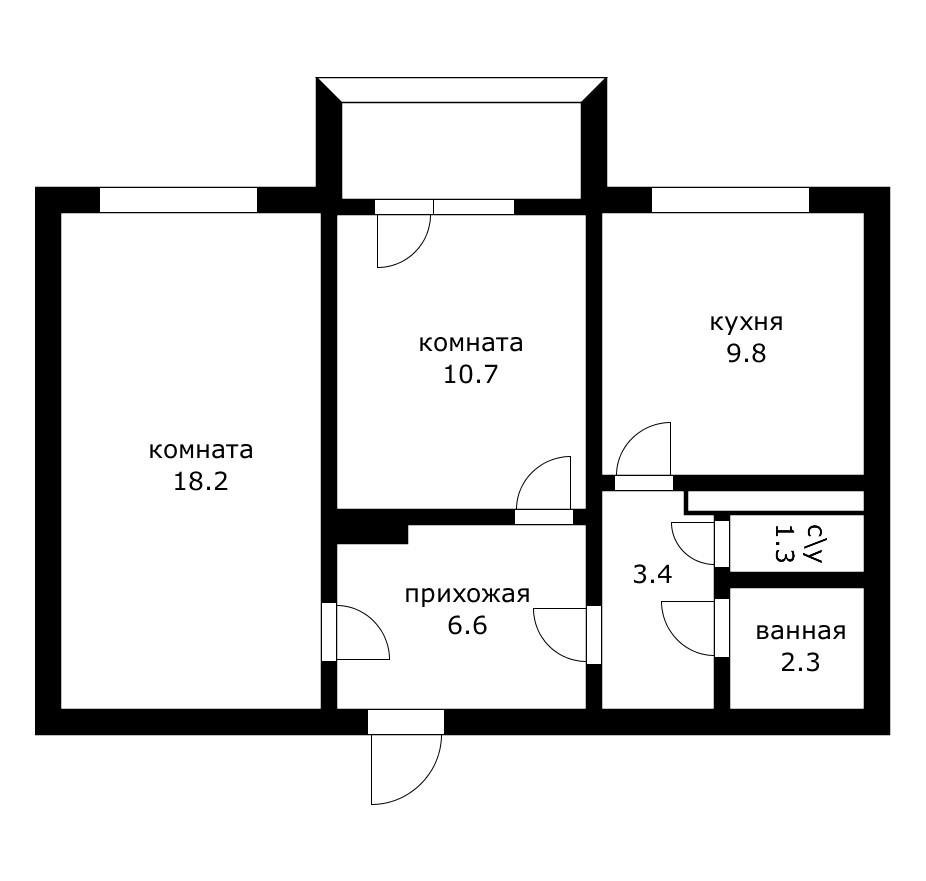 Фото №12: 2-комнатная квартира 52 м² - Краснодар, Карасунский внутригородской округ, мкр. Хлопчато-бумажный Комбинат, ул. Алтайская, 4/1