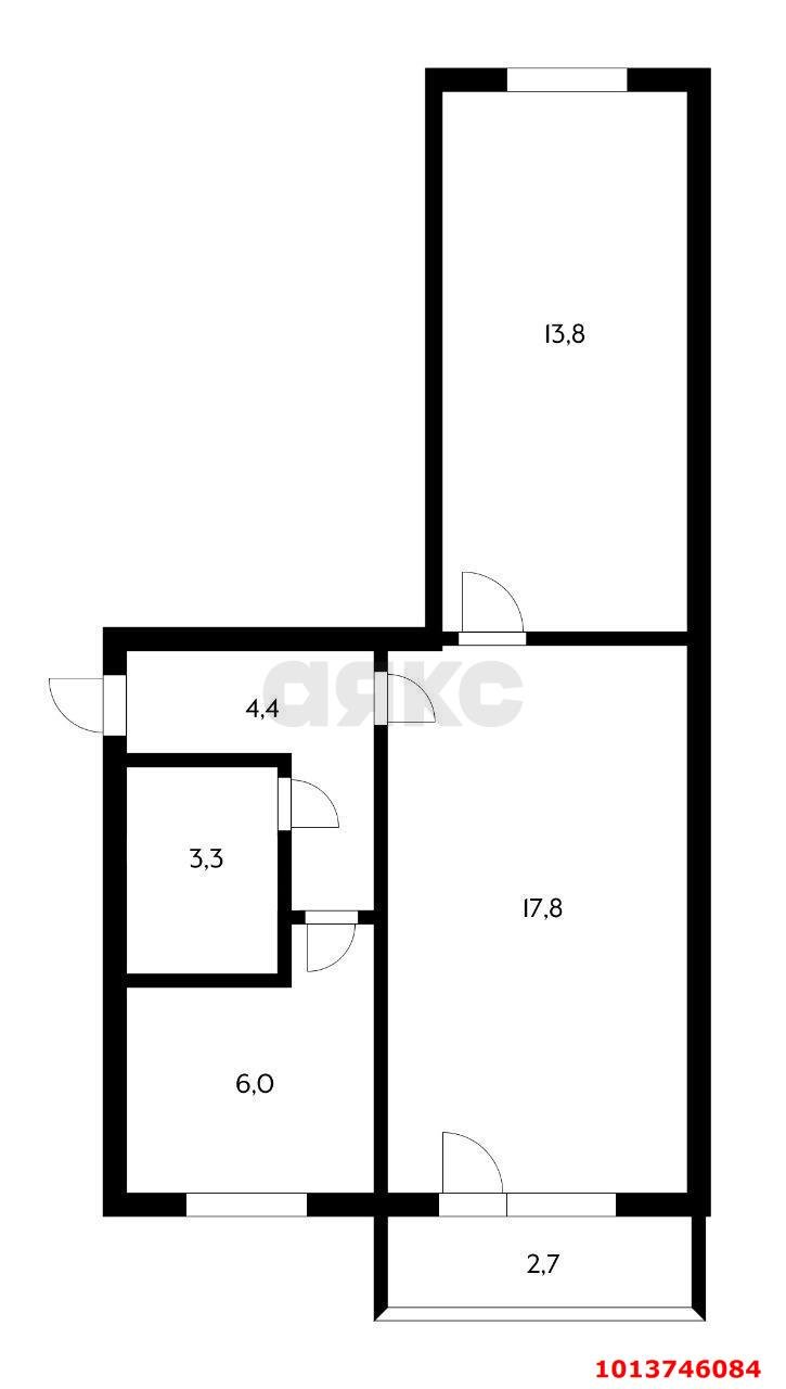 Фото №15: 2-комнатная квартира 45 м² - Краснодар, имени Н.И. Вавилова, ул. имени Калинина, 74