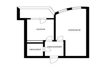Фото №5: 1-комнатная квартира 38 м² - Краснодар, мкр. жилой комплекс Кино, ул. Уральская, 100