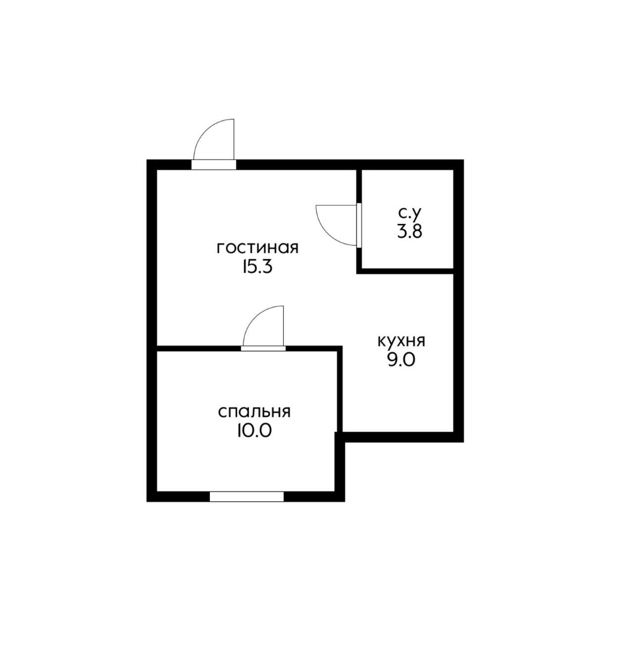 Фото №8: 1-комнатная квартира 38 м² - Знаменский, Карасунский внутригородской округ, мкр. жилой комплекс Первомайский, ул. Первомайская, 36/7