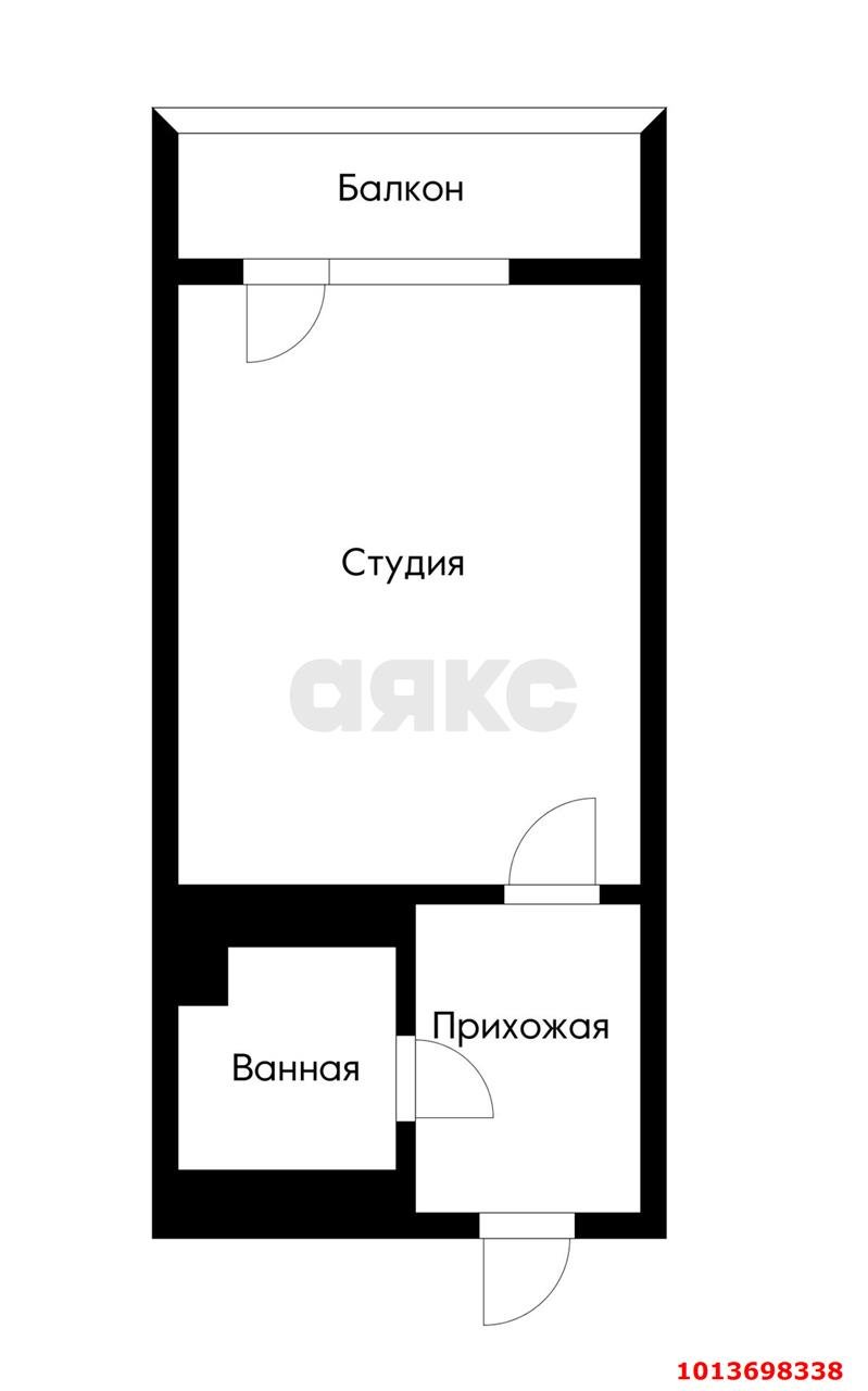Фото №8: Студия 16 м² - Российский, Прикубанский внутригородской округ, ул. Заводовского, 16