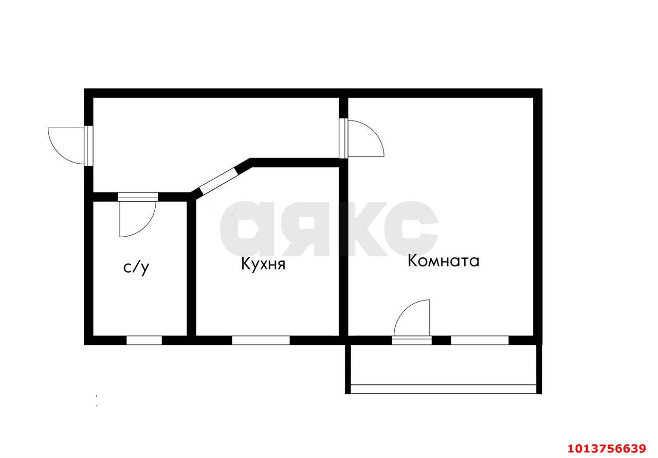 Фото №4: 1-комнатная квартира 42 м² - Новая Адыгея, жилой комплекс Тургеневский, ул. Тургеневское шоссе, 3А/16