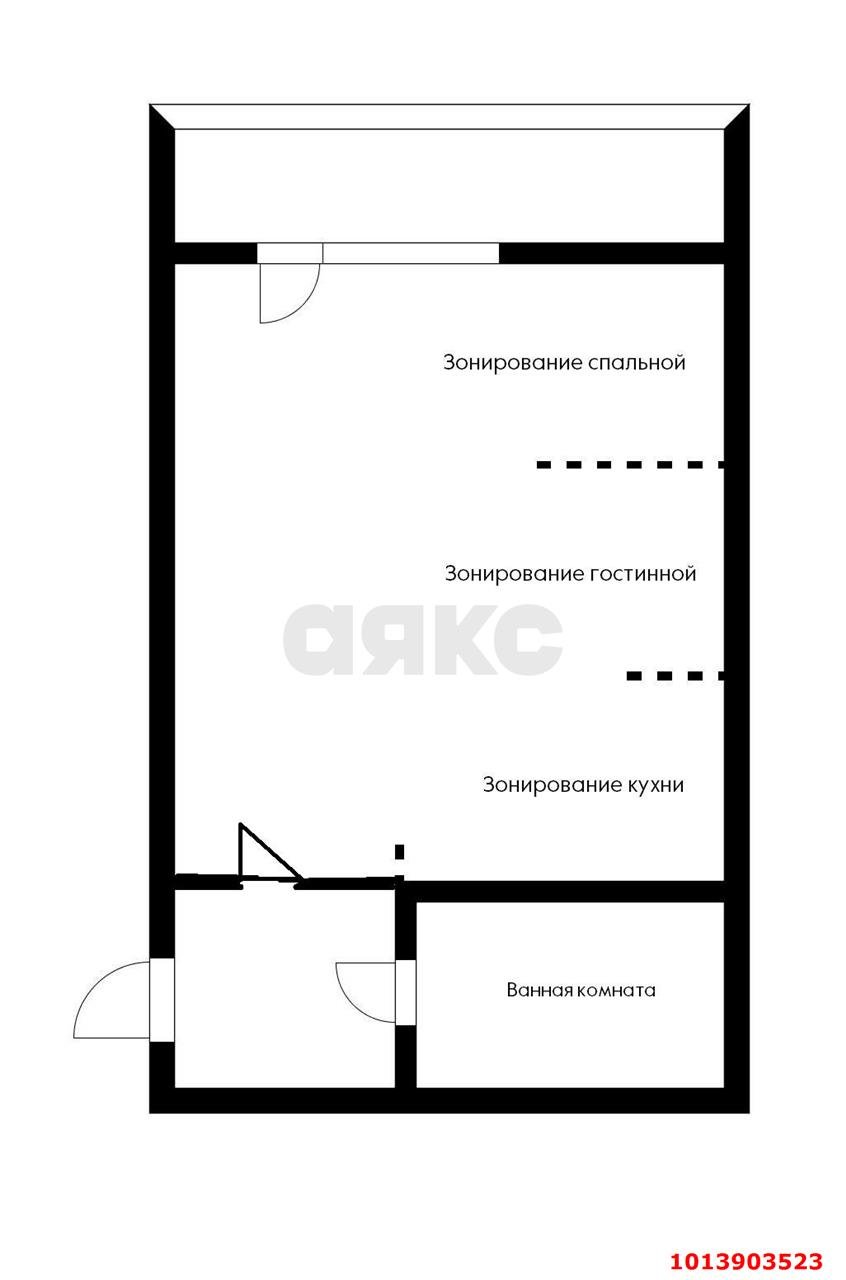 Фото №11: Студия 25 м² - Новая Адыгея, мкр. жилой комплекс Золотая линия 2, ул. Бжегокайская, 25/6