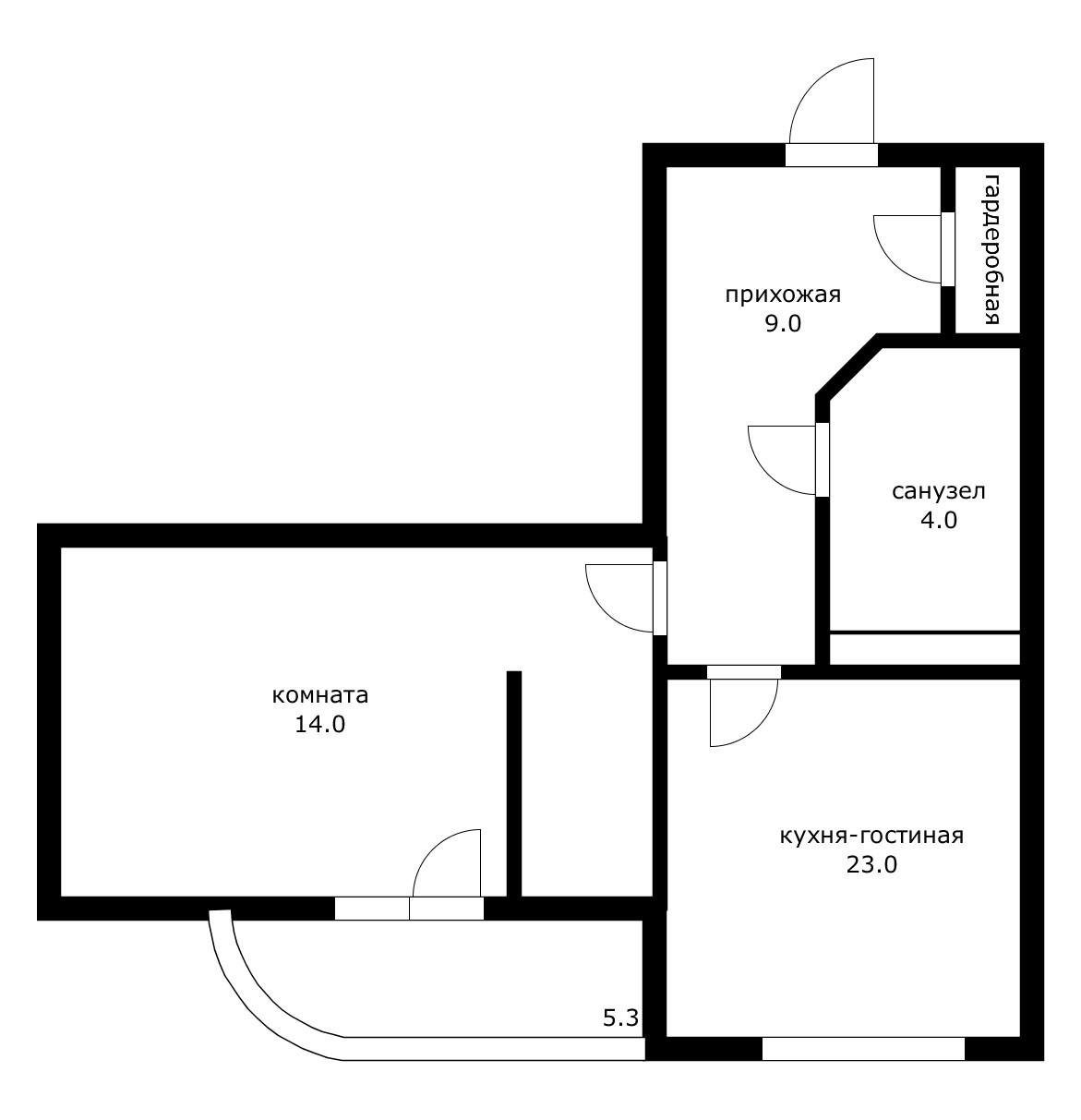 Фото №18: 1-комнатная квартира 55 м² - Краснодар, Западный внутригородской округ, мкр. Фестивальный, ул. Монтажников, 12/1