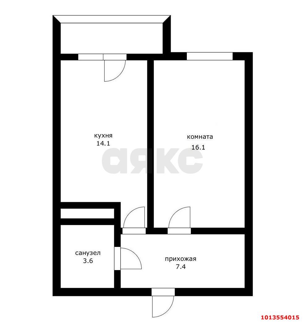 Фото №9: 1-комнатная квартира 42 м² - Краснодар, ЖК Ставропольский, ул. Селезнёва, 4/13к1