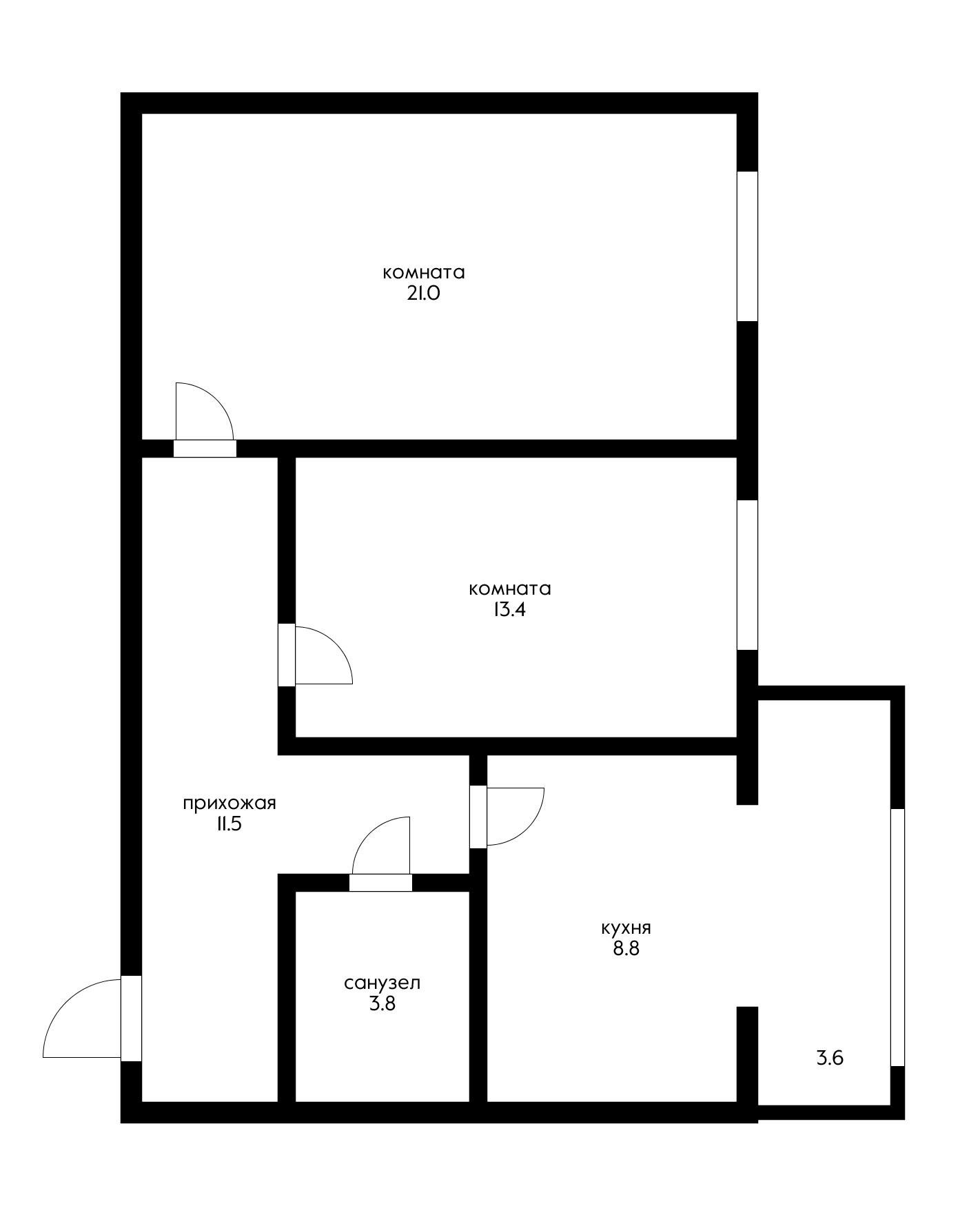 Фото №20: 2-комнатная квартира 62 м² - Краснодар, ул. Российская, 383