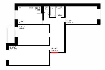 Фото №5: 3-комнатная квартира 99 м² - Краснодар, мкр. жилой комплекс Димитрова, ул. Димитрова, 3/1