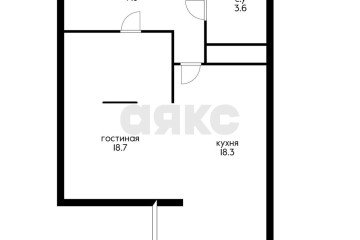 Фото №2: 1-комнатная квартира 49 м² - Краснодар, мкр. жилой комплекс Седьмой Континент, ул. Совхозная, 1к4