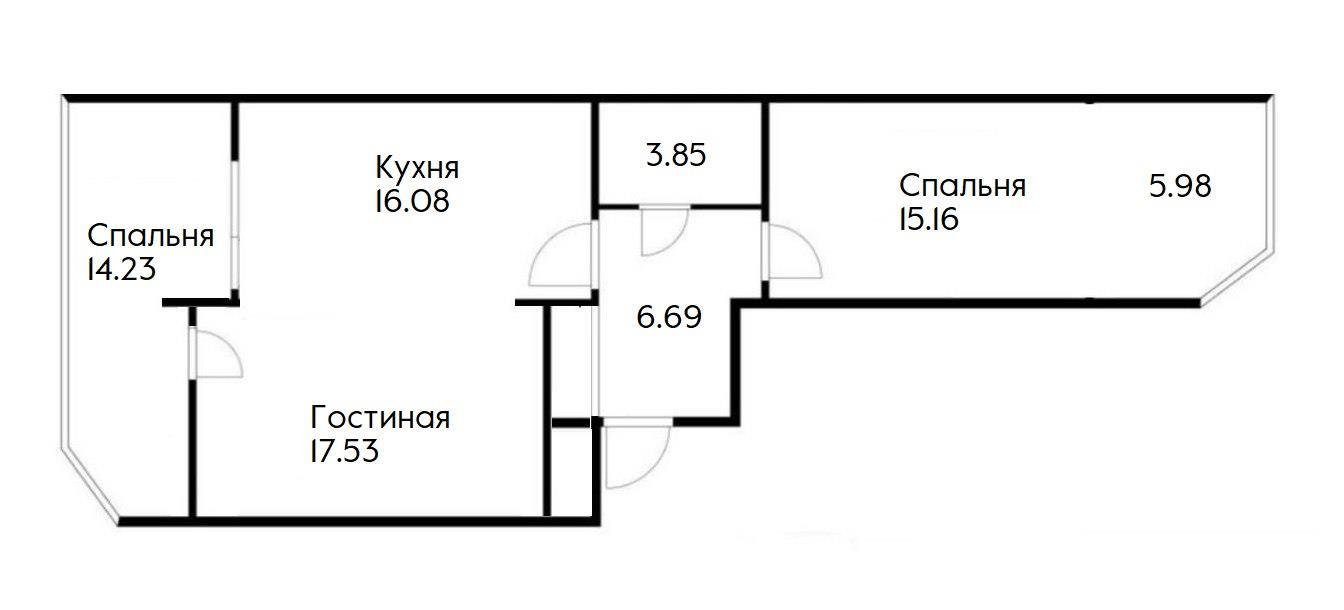Фото №20: 2-комнатная квартира 65 м² - Краснодар, Прикубанский внутригородской округ, мкр. Любимово, 2