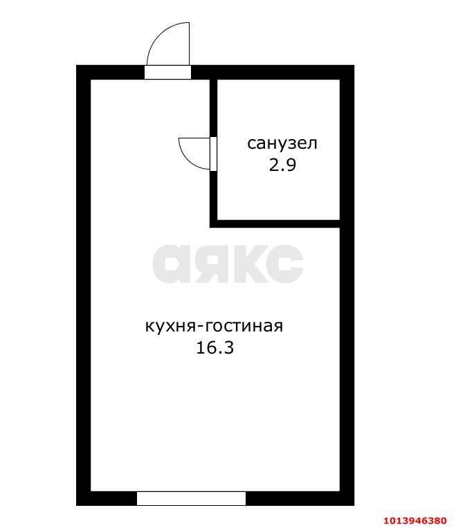 Фото №6: Студия 19 м² - Краснодар, жилой комплекс Европа Клубный Квартал 6, лит6