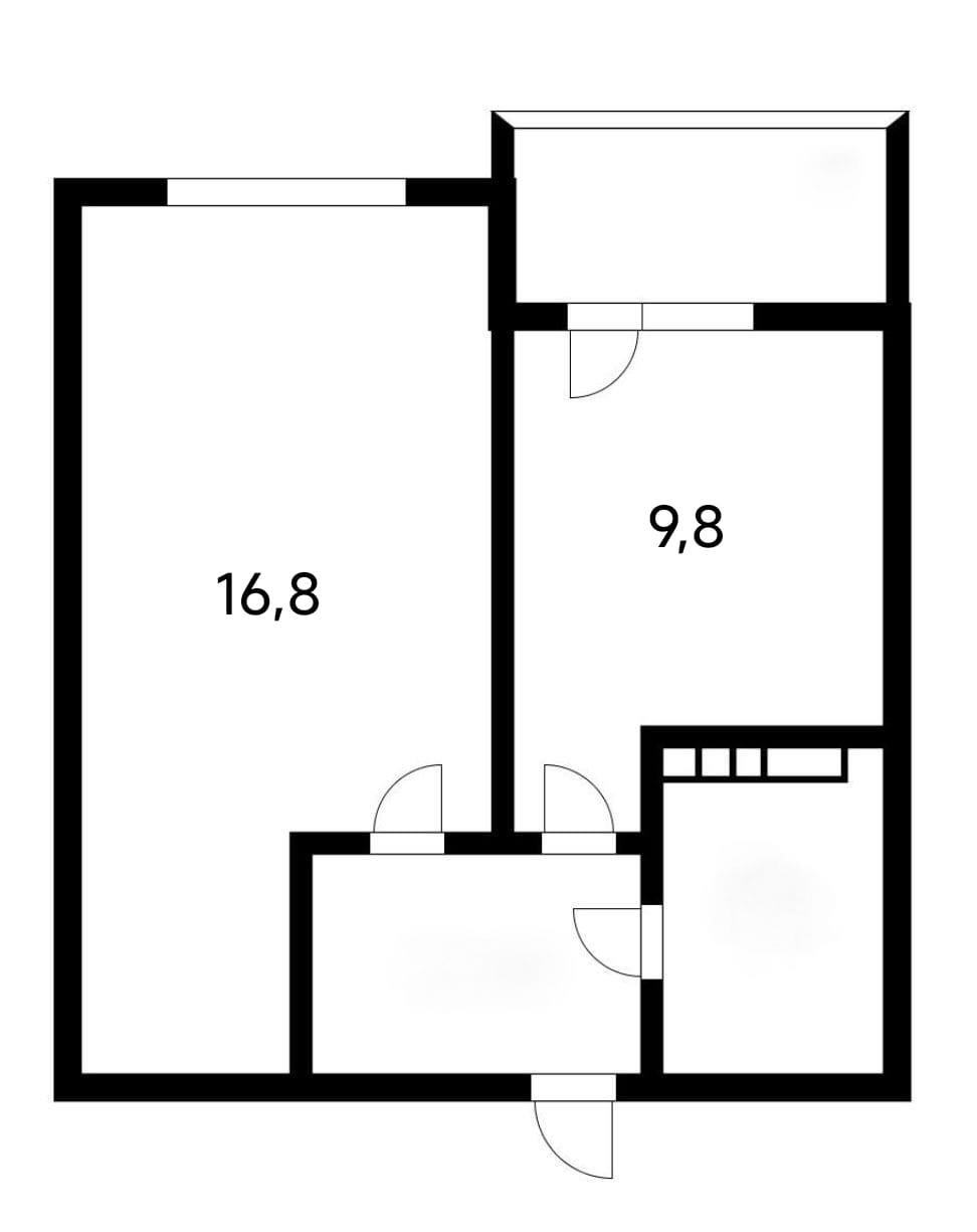Фото №3: 1-комнатная квартира 37 м² - Краснодар, Прикубанский внутригородской округ, Завод Радиоизмерительных Приборов, мкр. Музыкальный, ул. Российская, 257/7