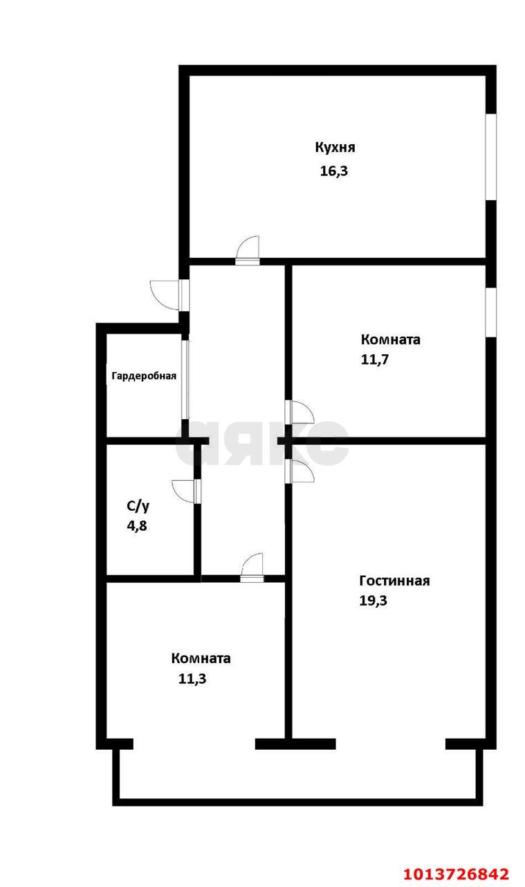 Фото №20: 3-комнатная квартира 80 м² - Краснодар, Фестивальный, ул. Рашпилевская, 325/1