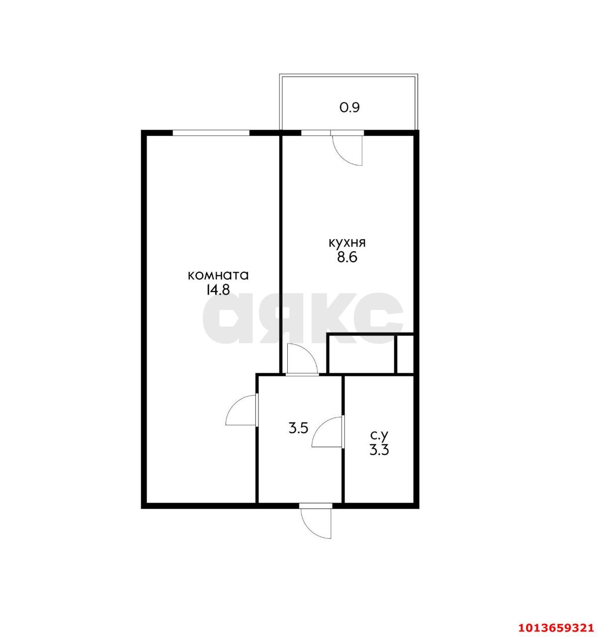 Фото №4: 1-комнатная квартира 31 м² - Краснодар, жилой комплекс Свобода, ул. Домбайская, 55к3