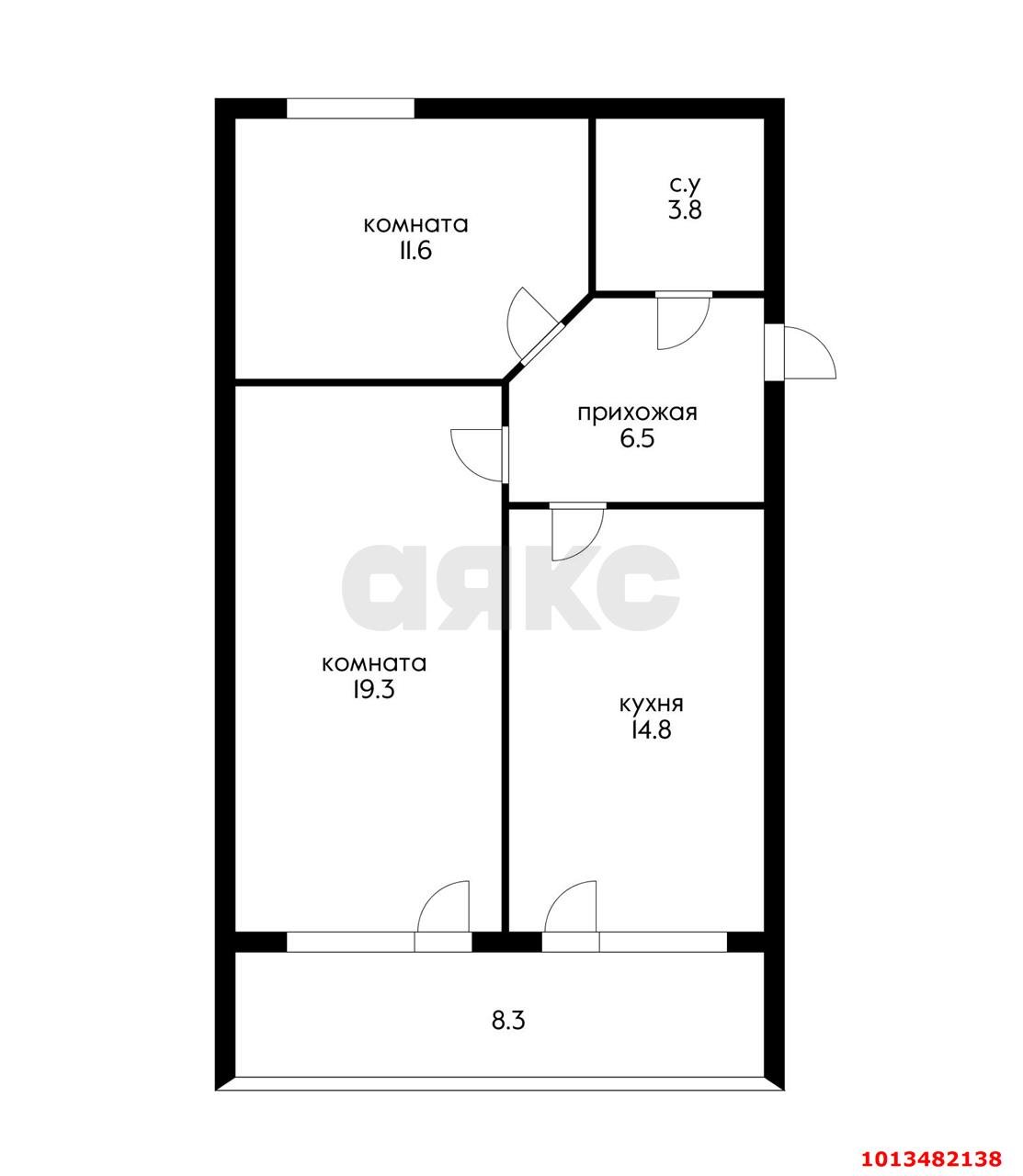 Фото №16: 2-комнатная квартира 64 м² - Краснодар, Музыкальный, ул. имени Дунаевского И.И., 22Б