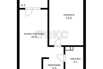 Фото №3: 1-комнатная квартира 45 м² - Краснодар, мкр. Любимово, 16