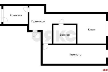 Фото №3: 2-комнатная квартира 53 м² - Краснодар, мкр. Черёмушки, ул. Вишняковой, 1/7
