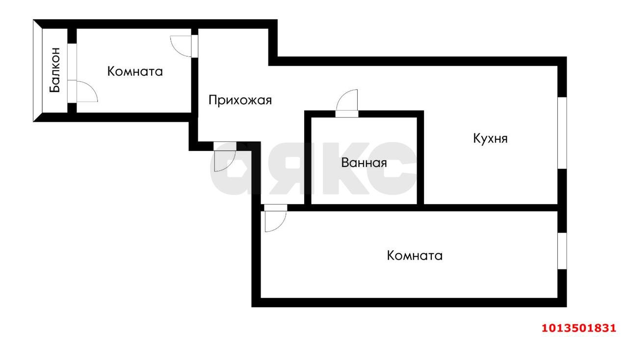 Фото №3: 2-комнатная квартира 53 м² - Краснодар, Черёмушки, ул. Вишняковой, 1/7