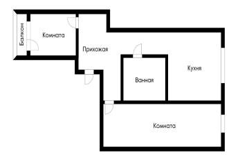 Фото №3: 2-комнатная квартира 53 м² - Краснодар, мкр. Черёмушки, ул. Вишняковой, 1/7