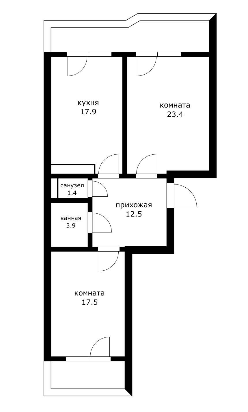 Фото №12: 2-комнатная квартира 90 м² - Краснодар, ул. Промышленная, 19/2