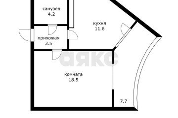 Фото №5: 1-комнатная квартира 45 м² - Краснодар, мкр. 4-й квартал, ул. Боспорская, 8