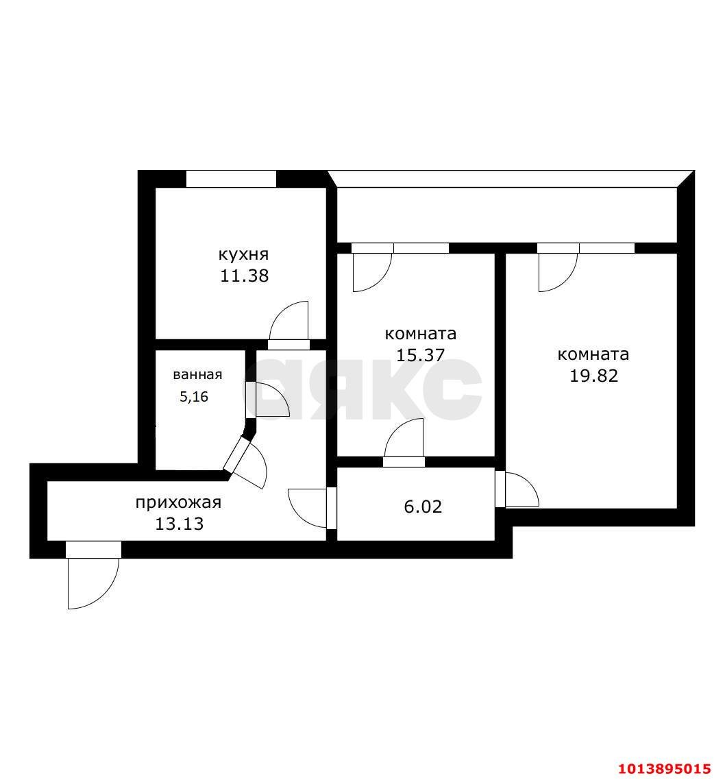 Фото №5: 2-комнатная квартира 75 м² - Краснодар, Восточно-Кругликовский, ул. Восточно-Кругликовская, 58