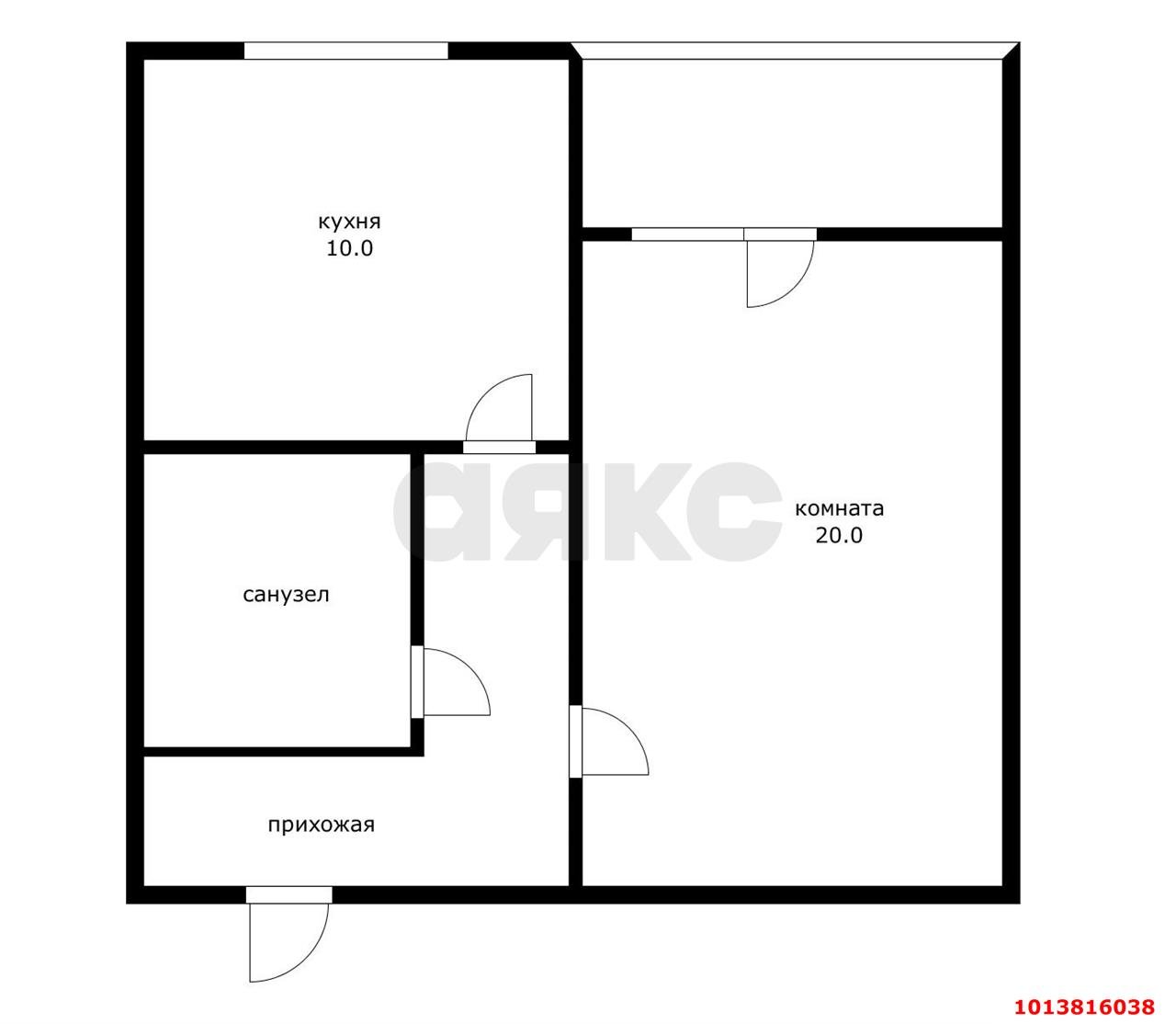 Фото №4: 1-комнатная квартира 42 м² - Российский, Прикубанский внутригородской округ, ул. Куликова Поля, 23