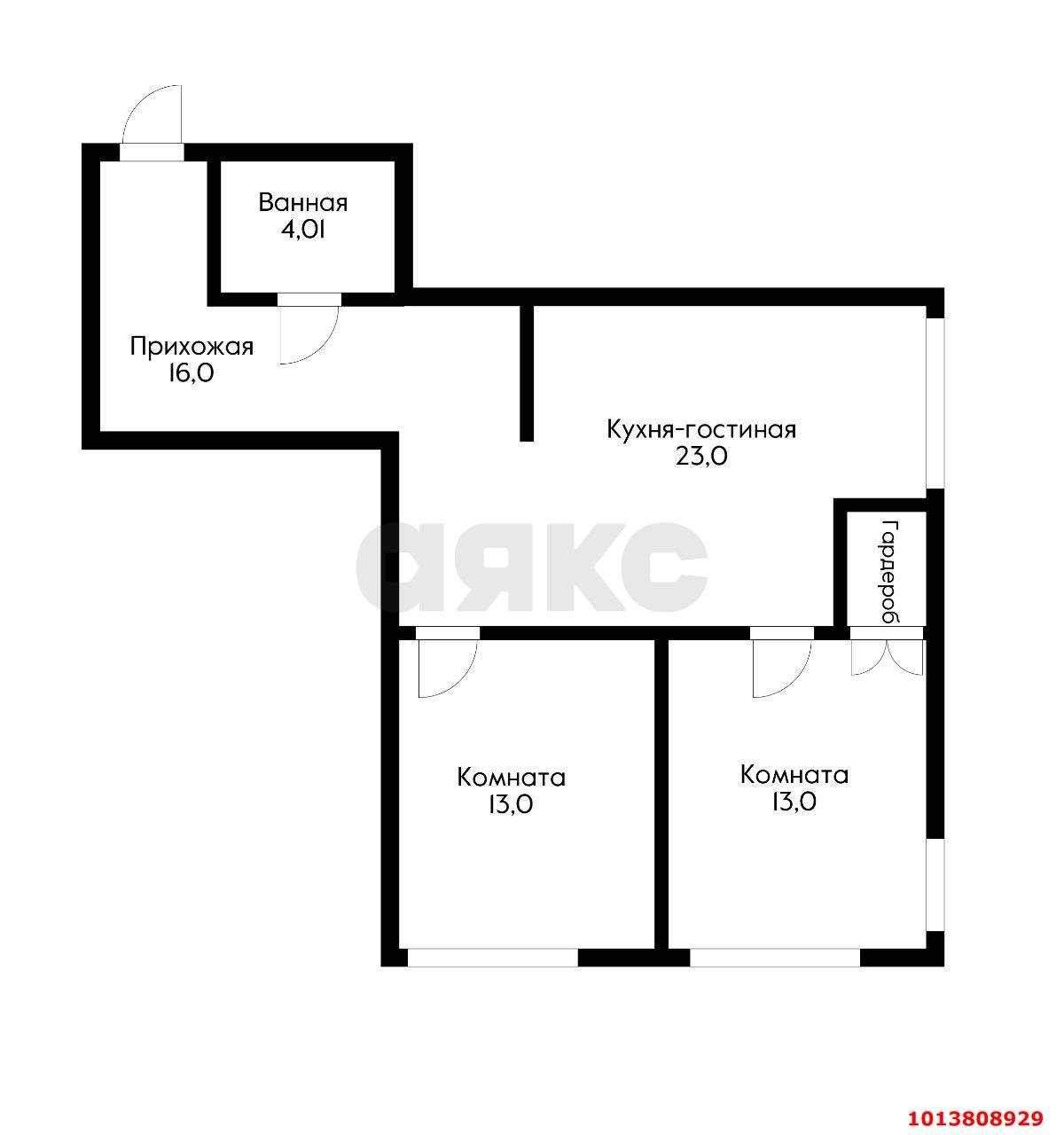 Фото №14: 2-комнатная квартира 68 м² - Краснодар, ЖК Губернский, Прикубанский внутригородской округ, Губернский, мкр. 1-й квартал, ул. Домбайская, 57