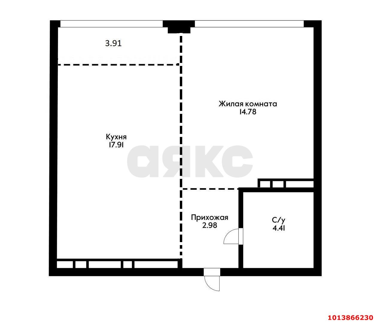 Фото №19: 1-комнатная квартира 43 м² - Краснодар, Черёмушки, 
