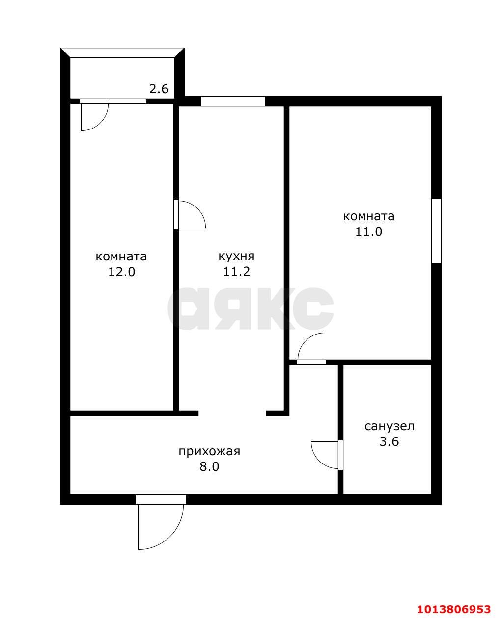 Фото №8: 2-комнатная квартира 50 м² - Краснодар, ТЭЦ, ул. Краснодарская, 34