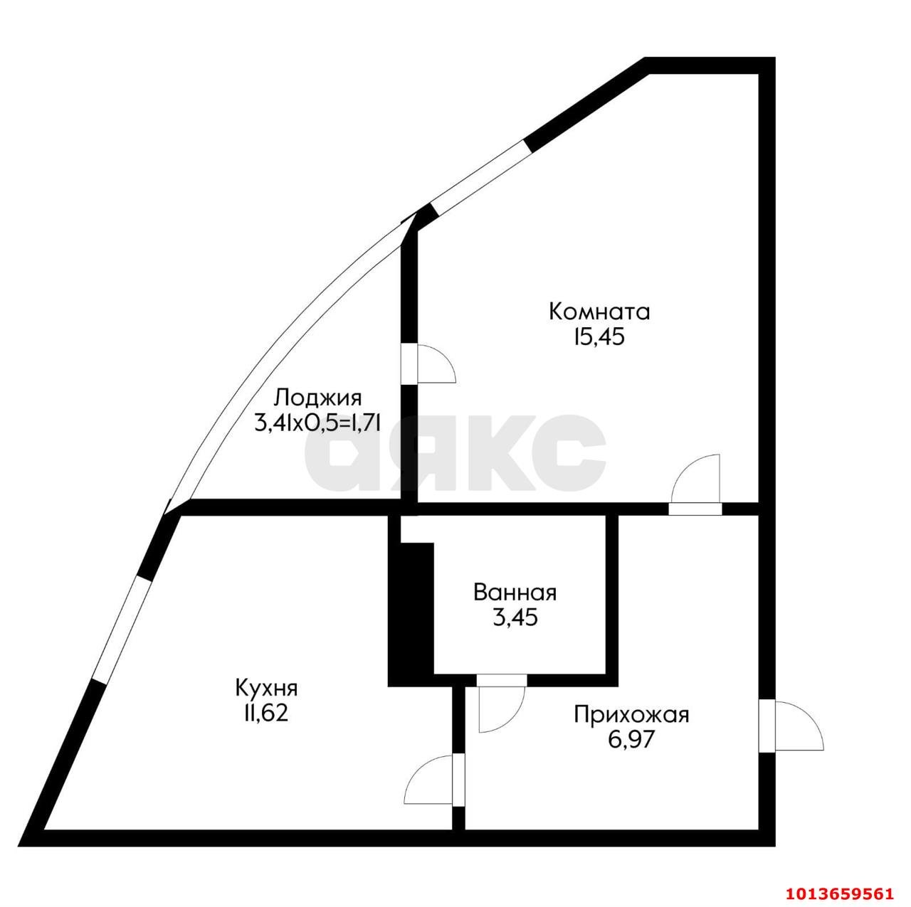 Фото №16: 1-комнатная квартира 39 м² - Краснодар, жилой комплекс Фонтаны, ул. Воронежская, 47Б