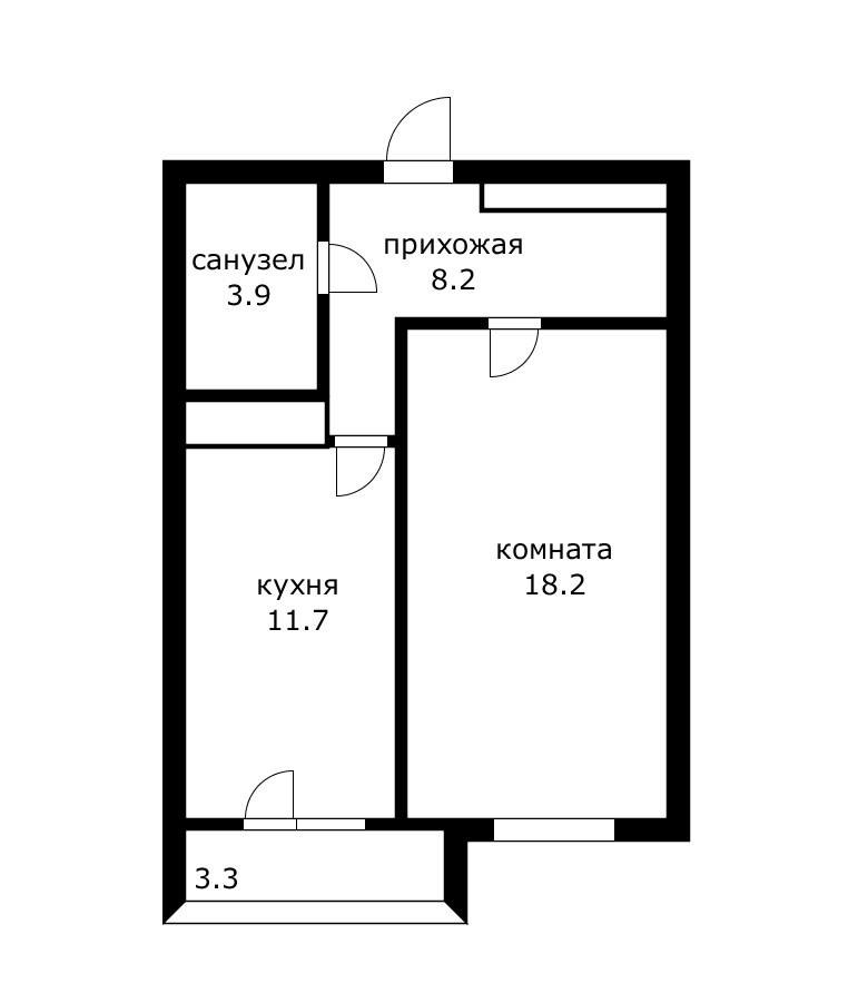 Фото №11: 1-комнатная квартира 45 м² - Краснодар, ул. Евгении Жигуленко, 4